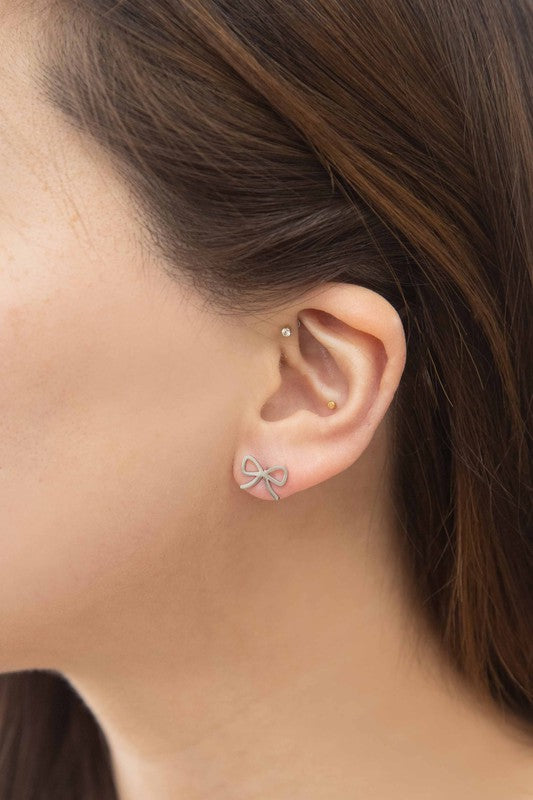 Bow Stud Earrings