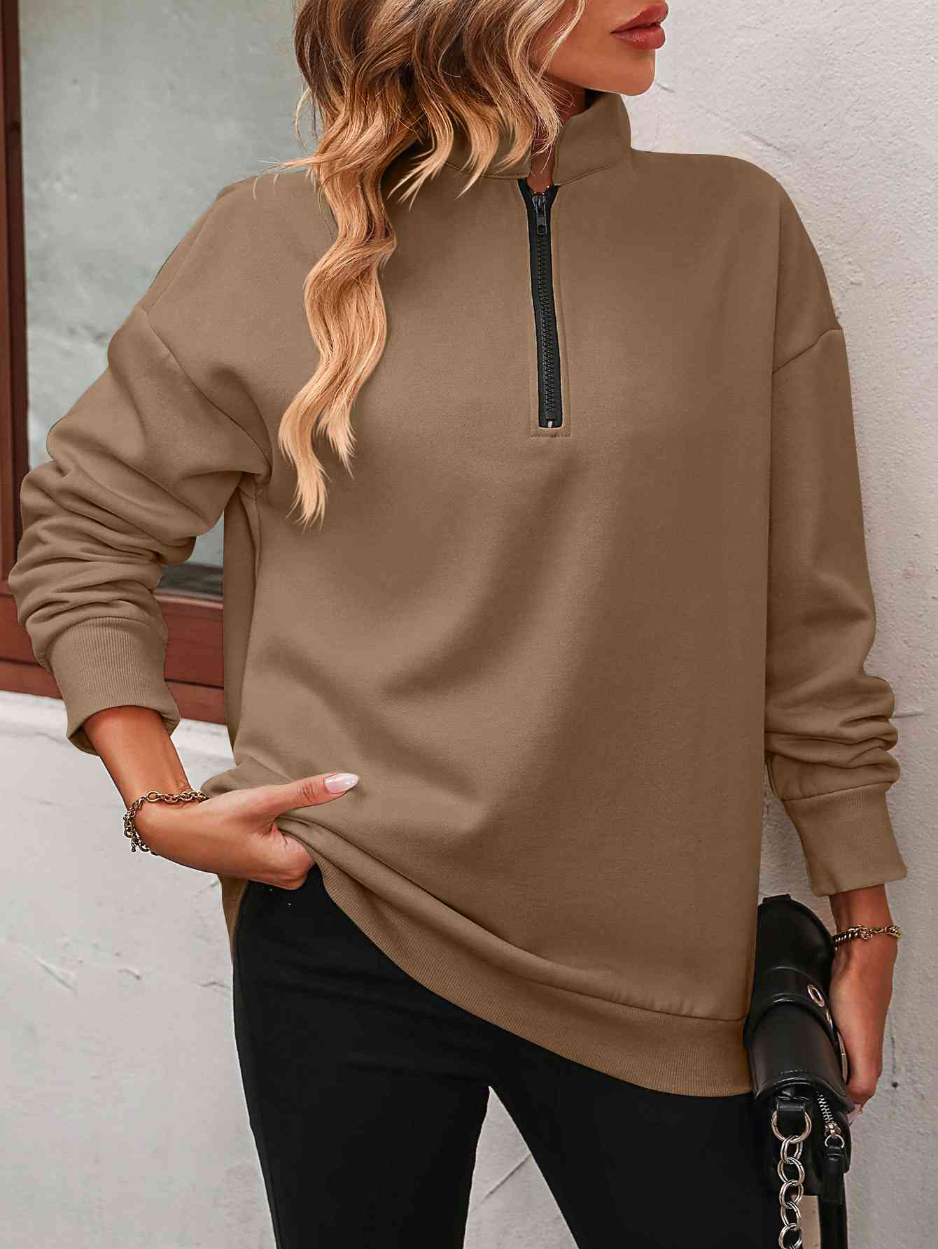 Steph Half Zip Sweatshirt