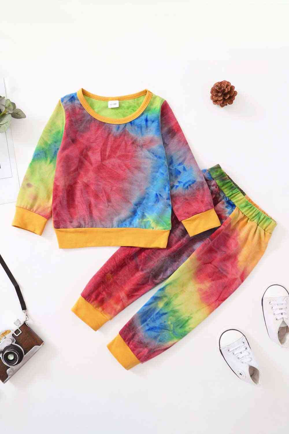 Keke Tie-Dye Top & Joggers Set