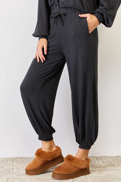 Hayes Ultra Soft High Waist Drawstring Lounge Joggers