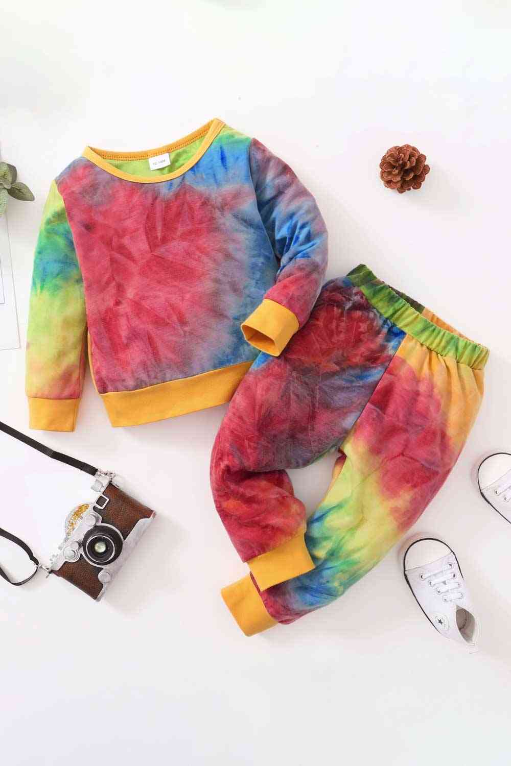 Keke Tie-Dye Top & Joggers Set