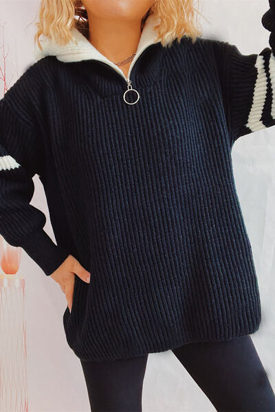 Sailor Half-Zip Sweater