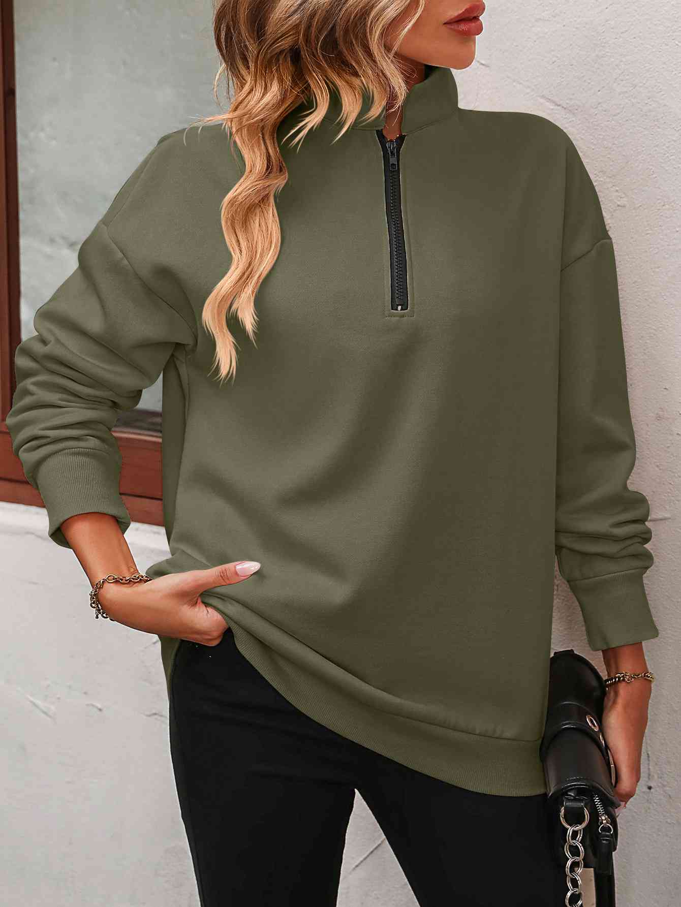 Steph Half Zip Sweatshirt