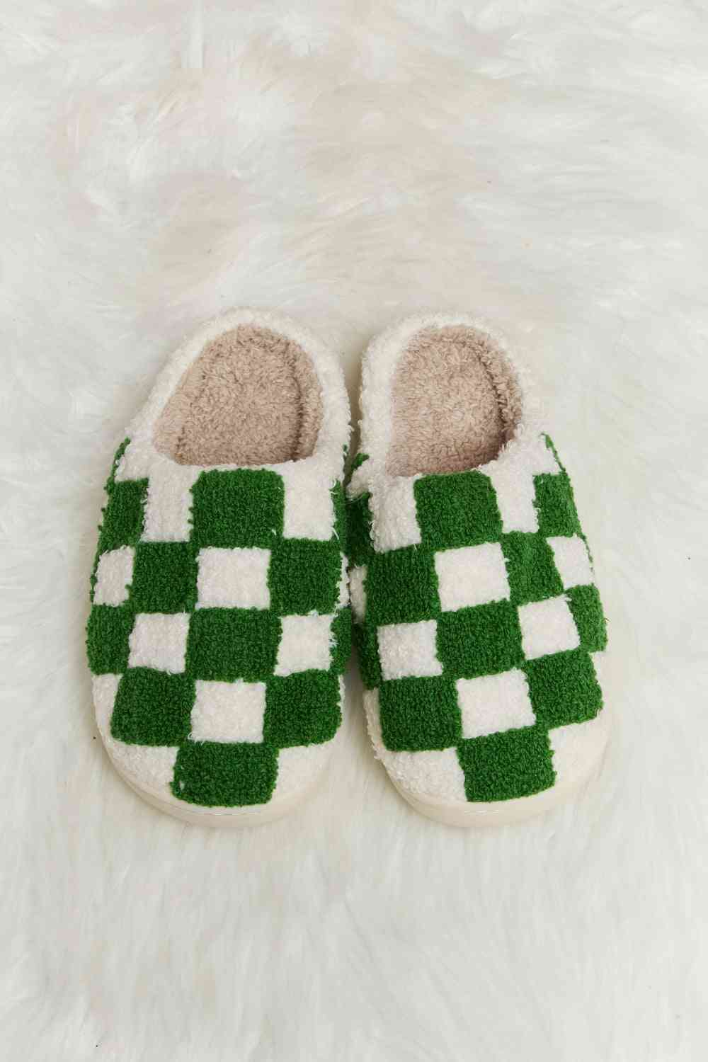 Melody Checkered Slide Slippers